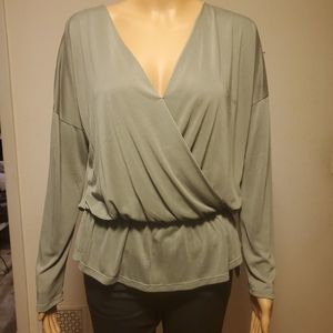 MUSTARD SEED sage top